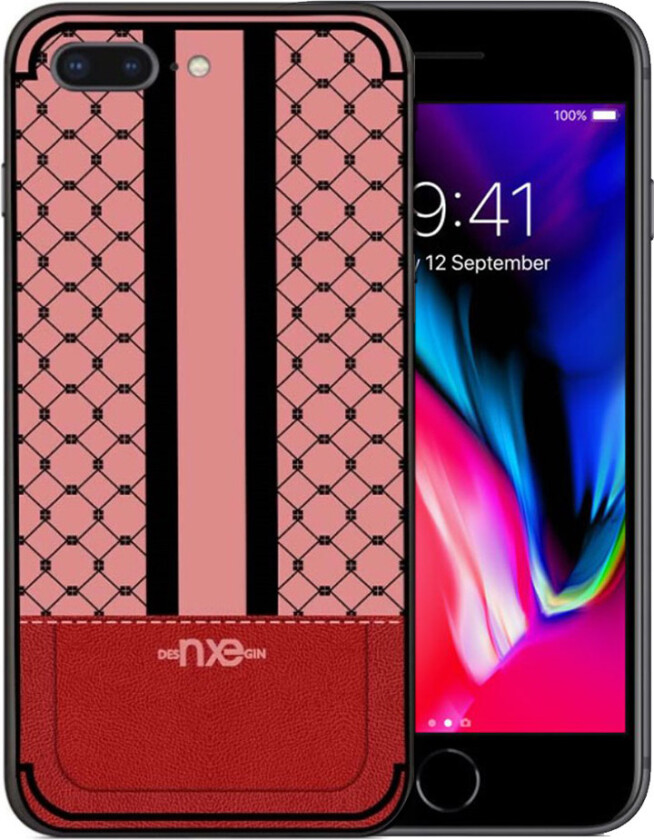 NXE iPhone 7 Plus og 8 Plus Deksel laget av silikon - Rød