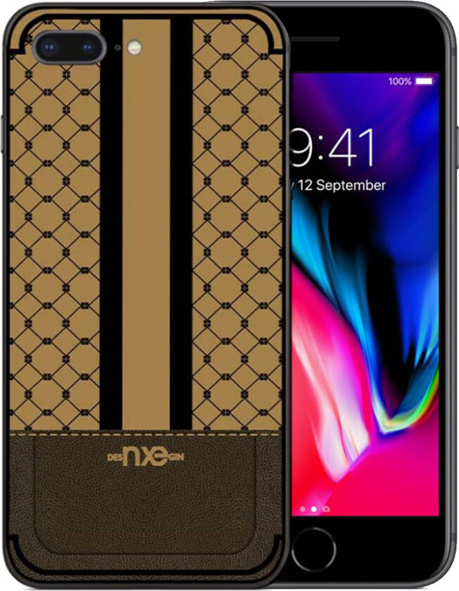 NXE iPhone 7 Plus og 8 Plus Deksel laget av silikon - Brun