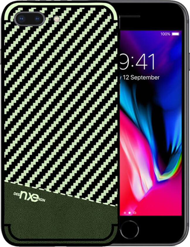 NXE iPhone 7 Plus og 8 Plus Deksel laget av silikon - Grønn
