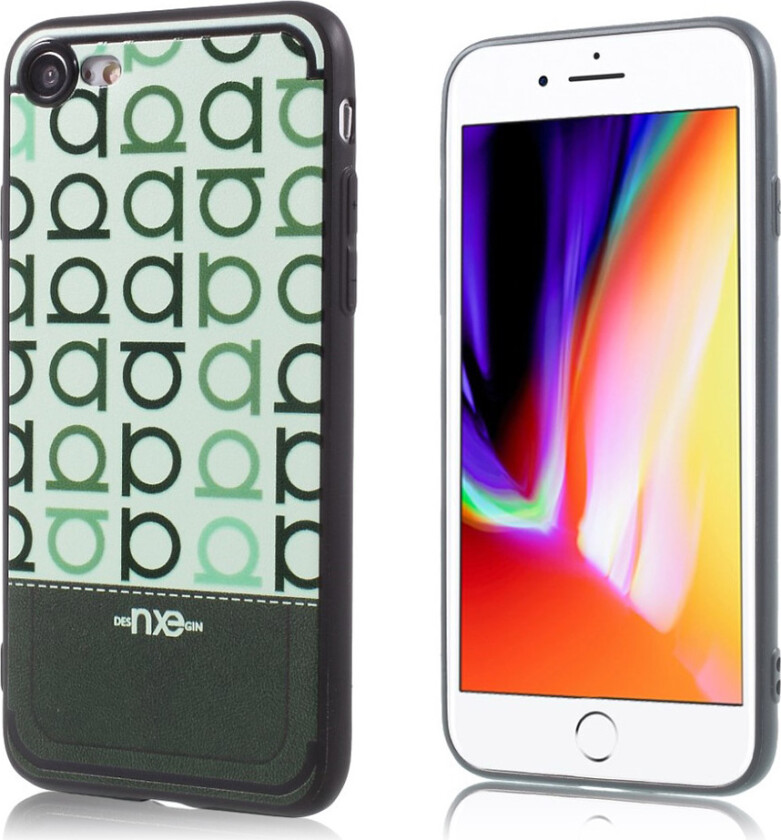 NXE iPhone 7 og 8 Deksel laget av silikon - Grønn