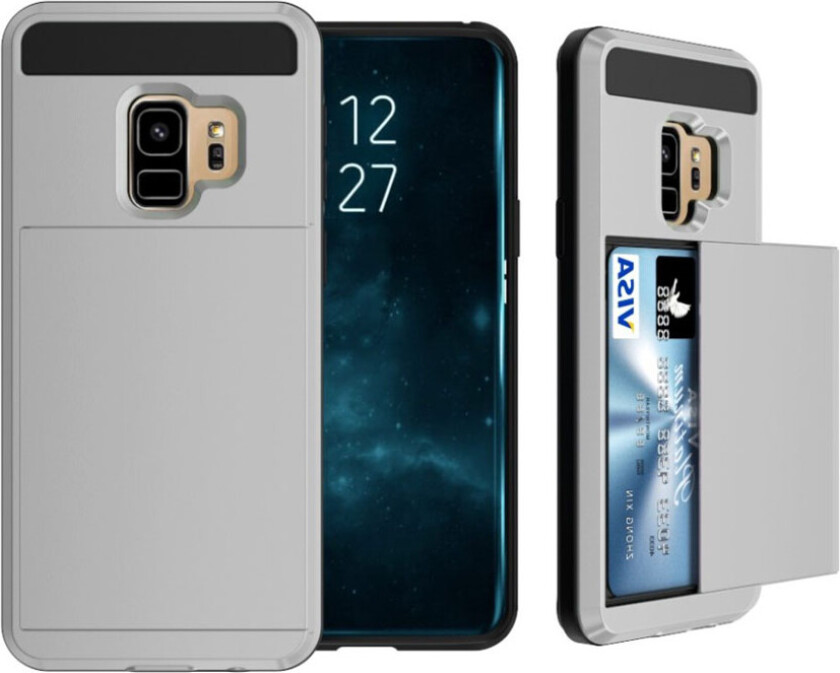 Galaxy S9 Deksel laget av plastikk og silikon - Grå