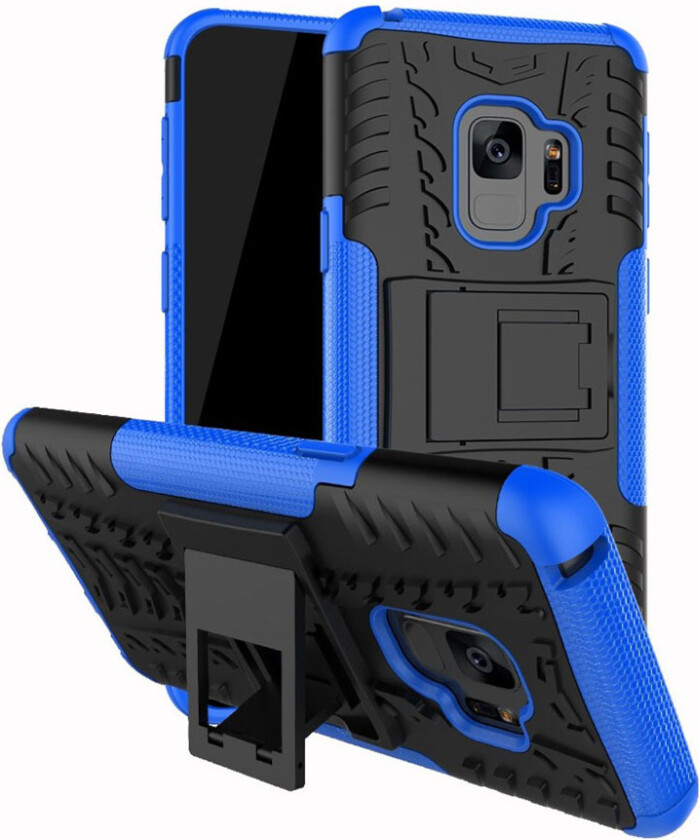 Galaxy S9 Deksel laget av plastikk og silikon - Blå