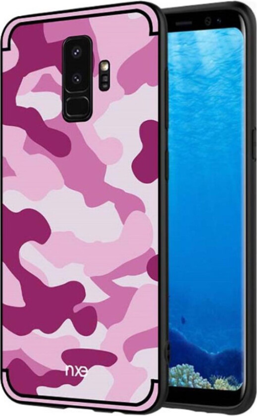 NXE Samsung Galaxy S9 Plus Deksel laget av plastikk og silikon - Rosa skorpion