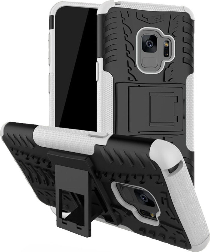 Galaxy S9 Plus Deksel laget av plastikk og silikon - Hvit