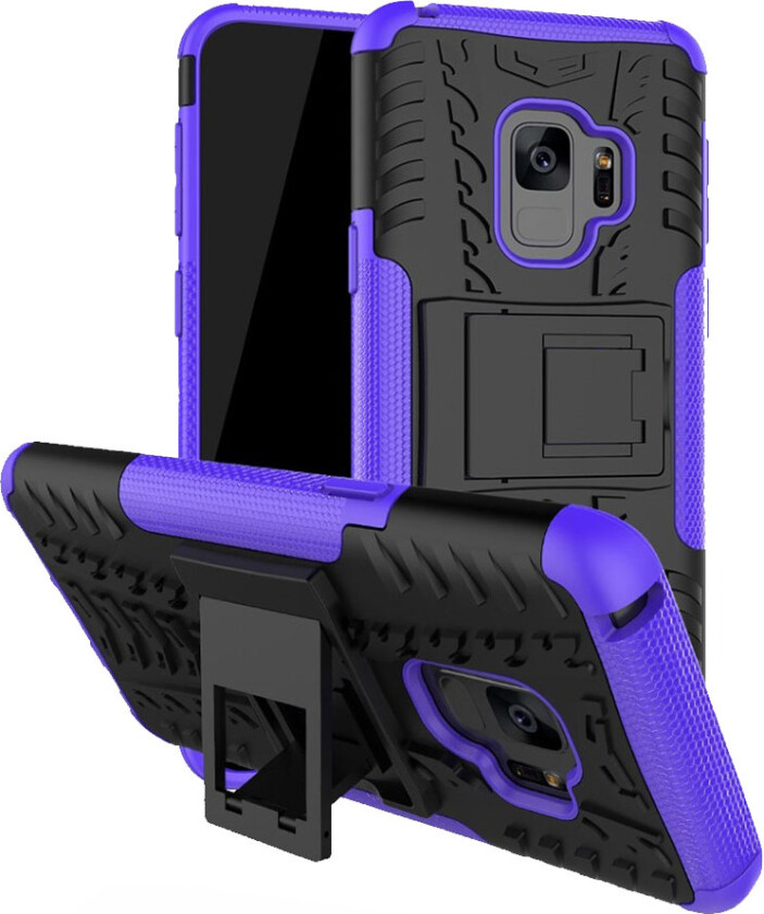 Galaxy S9 Plus Deksel laget av plastikk og silikon - Lilla