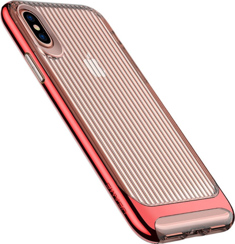 USAMS iPhone X plastikk/silikon cover - Lys rød