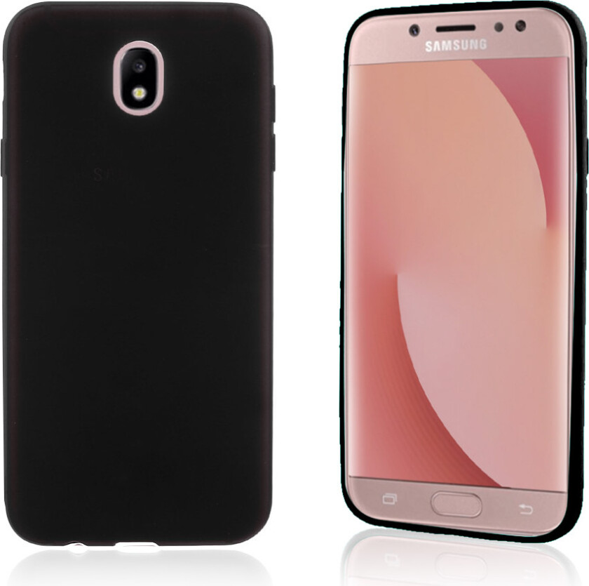 Galaxy J7 (2017) Deksel laget av silikon - Svart