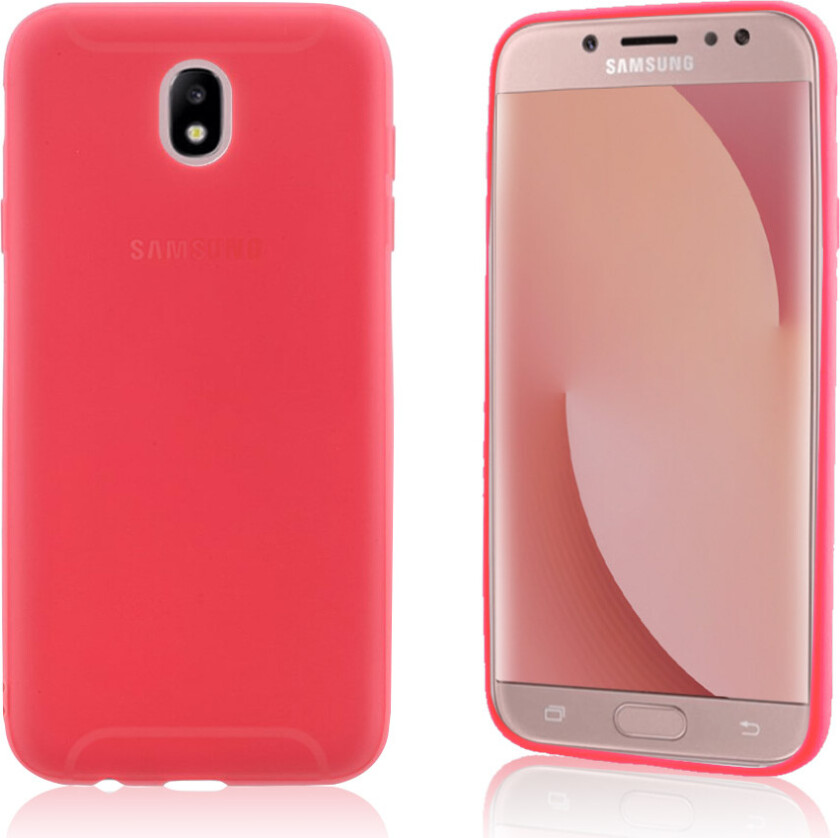 Galaxy J7 (2017) Deksel laget av silikon - Rød