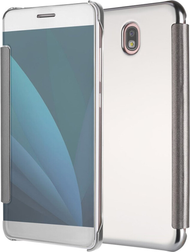 Galaxy J5 (2017) Deksel laget av plastikk og kunstlær - Sølv