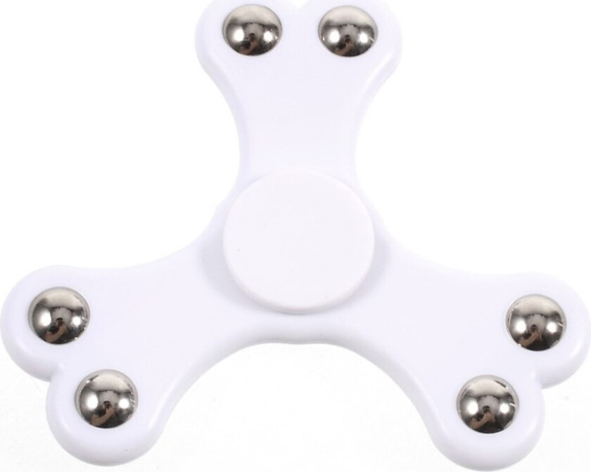 6 Steel Balls Edc Fidget Spinner- Hvit