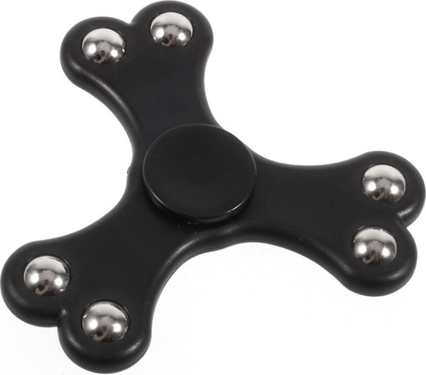 6 Steel Balls Edc Fidget Spinner- Svart