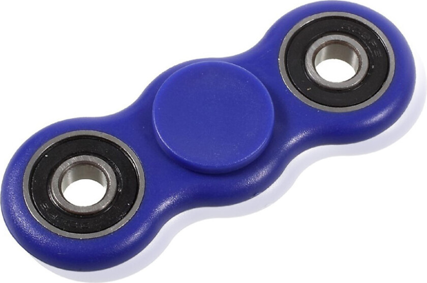 Two-Wing Plastic Edc Fidget Spinner- Blå