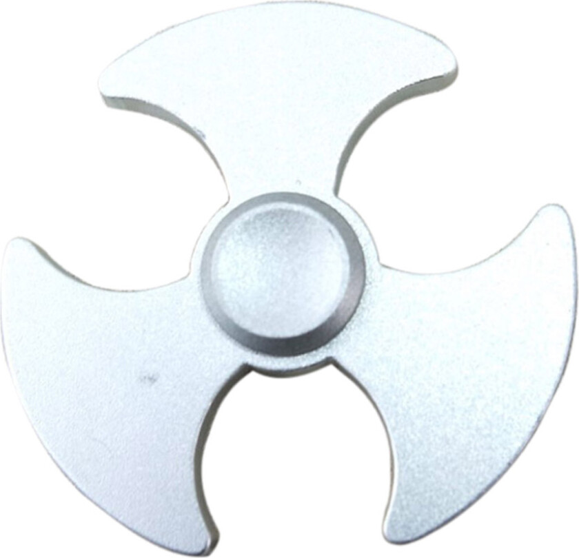 Edc Axe Mønster Aluminiumslegering Tri-Spinnerspinner Fidget Spinner- Sølv