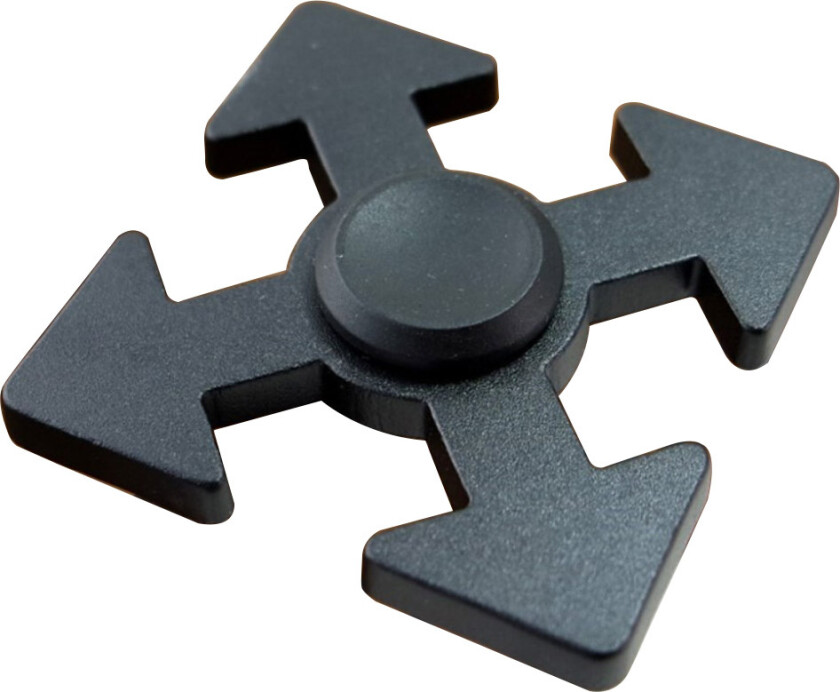 Arrow Mønster Aluminiumslegering Fidget Spinner- Svart