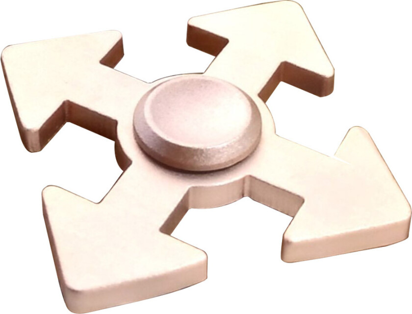 Arrow Mønster Aluminiumslegering Fidget Spinner- Rose Gull