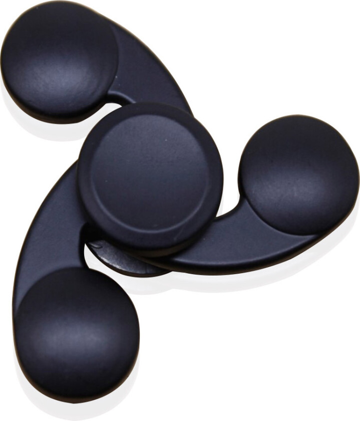 Kirsite Tri-Spinnerspinner Fidget Spinner- Svart