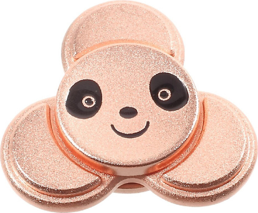 Edc Cute Panda Form Tri-Spinnerspinner Fidget Spinner- Rose Gull