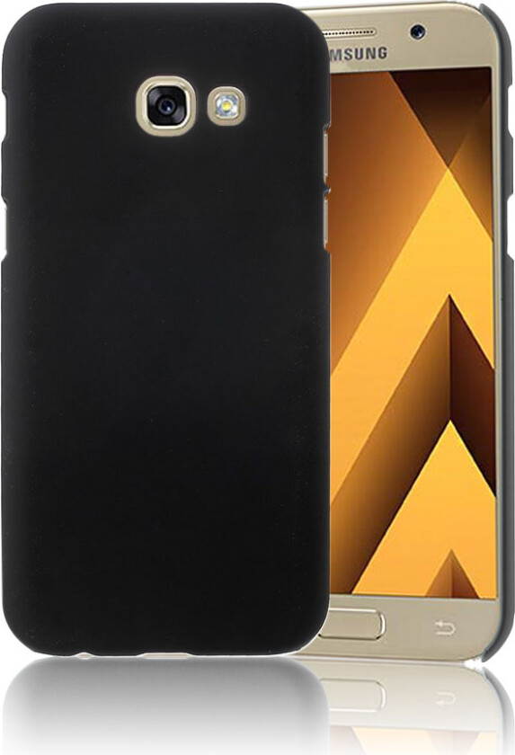 Galaxy A5 (2017) deksel av gummiert plast - Svart