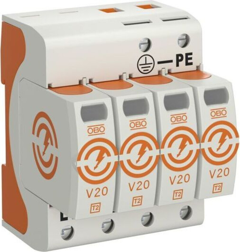 Obo Bettermann 5095164 Overspenningsvern for anlegg uten askebeskyttelse 4 ledere