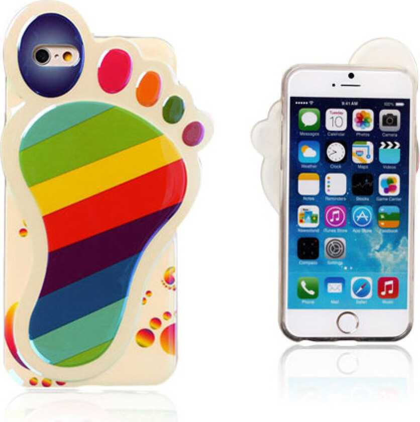 3D Foot (Fargerik Striper) iPhone 6 Deksel