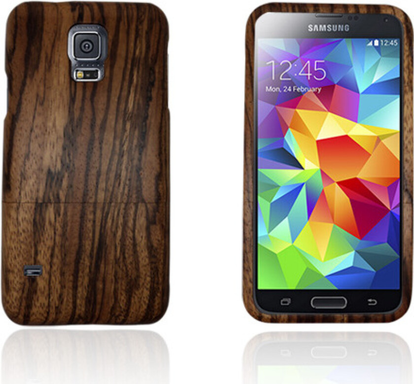 Natural (Brun) Samsung Galaxy S5 Ekte Wood Deksel