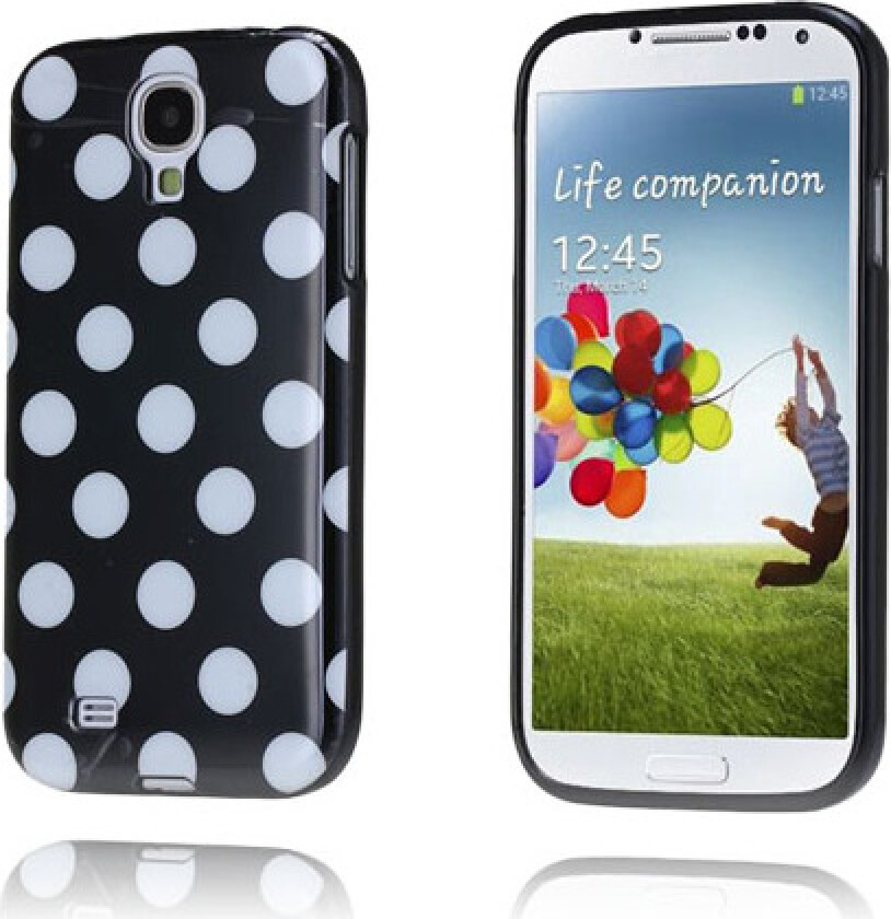 Polka Dots (Sort) Samsung Galaxy S4 Deksel