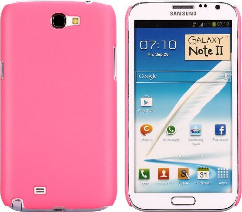 Hard Shell (Rosa) Samsung Galaxy Note 2 Deksel