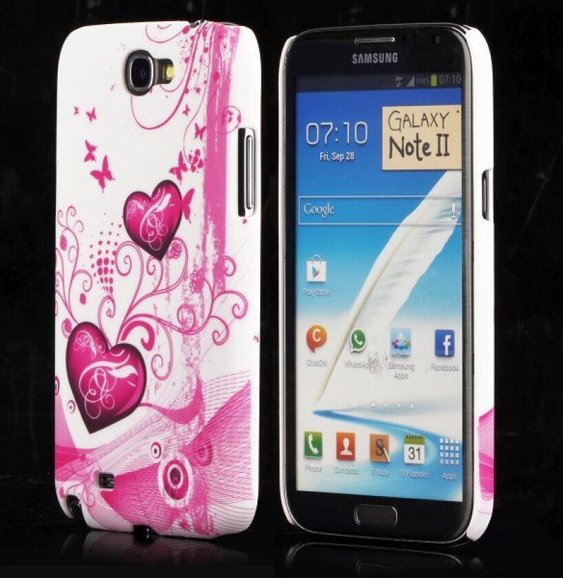 Valentine (To Lilla Hjerter) Samsung Galaxy Note 2 Deksel