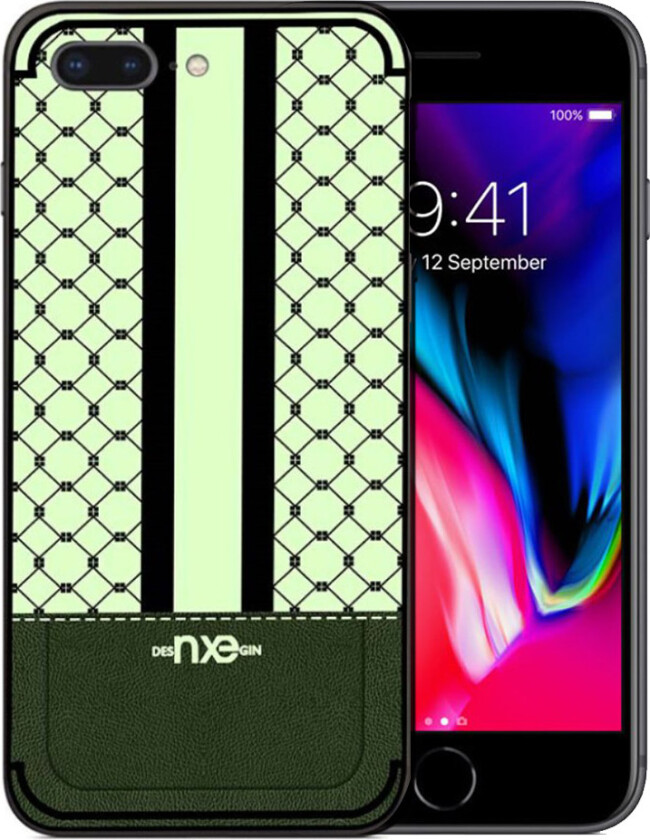 NXE iPhone 7 Plus og 8 Plus Deksel laget av silikon - Grønn