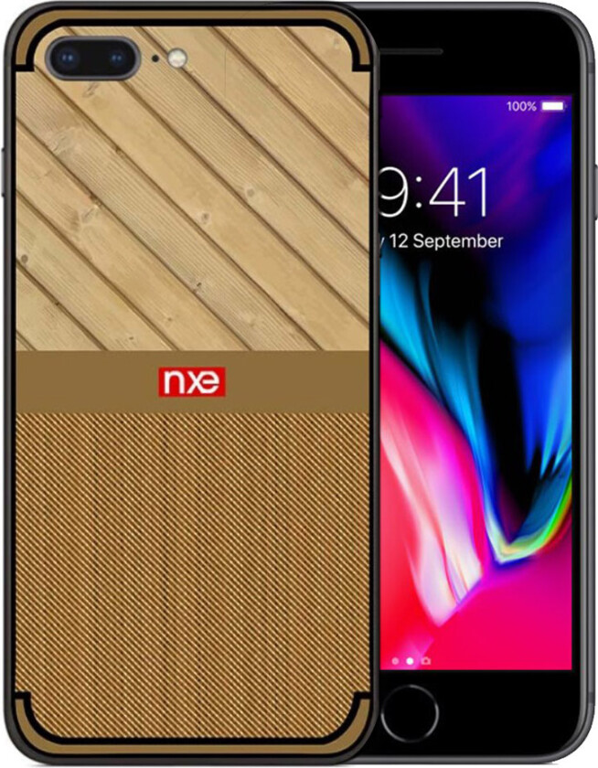 NXE iPhone 7 Plus og 8 Plus Deksel laget av silikon - Brun