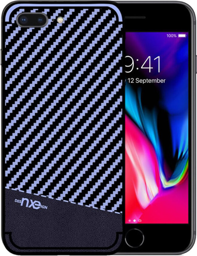NXE iPhone 7 Plus og 8 Plus Deksel laget av silikon - Blå