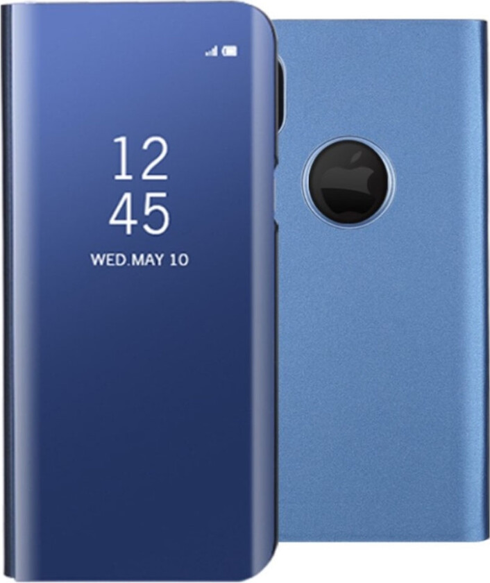 iPhone X Deksel laget av plastikk og kunstlær - Blå