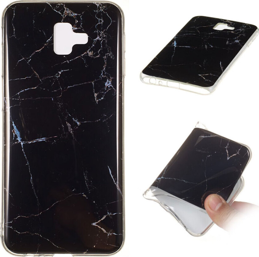 Galaxy J6 Plus beskyttelses deksel av TPU med IMD print i marmor mønster - stil O