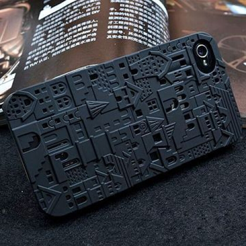 City 3D (Sort) iPhone 4S Deksel