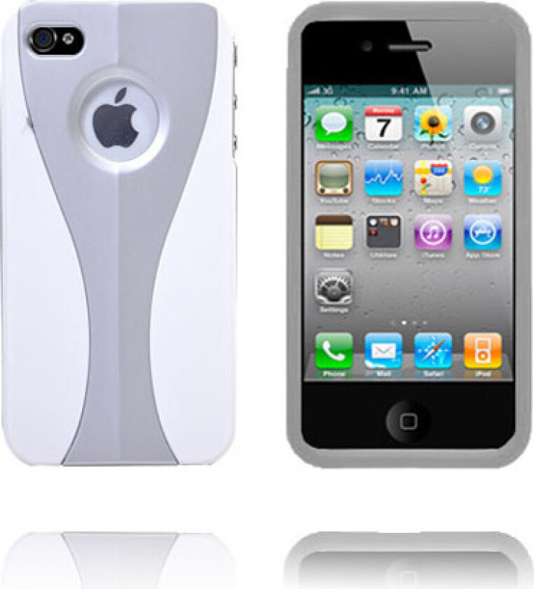 iCurve Snap-On (Sølv) iPhone 4S Deksel