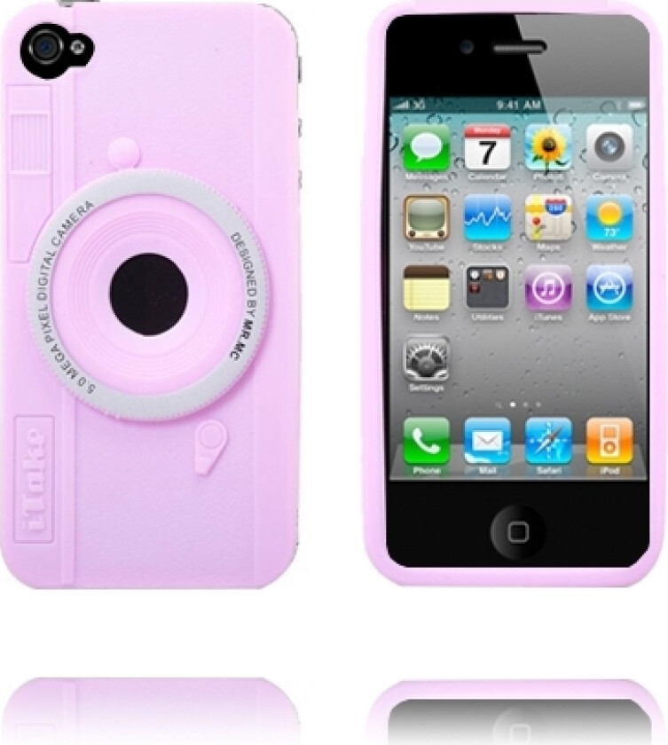 Kamera Deksel (Lyserosa) iPhone 4 Deksel