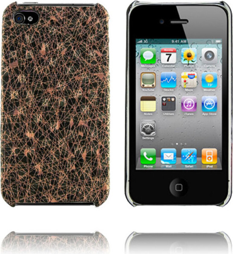 Spider (Brun) iPhone 4 Deksel