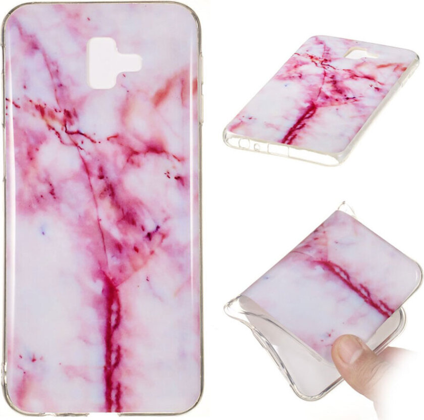 Galaxy J6 Plus beskyttelses deksel av TPU med IMD print i marmor mønster - stil H