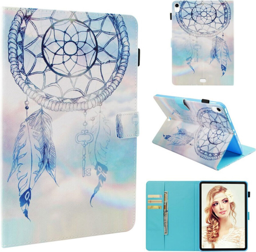 iPad Pro 11 beskyttelses deksel av syntetisk skinn med printet mønster - drømme fanger
