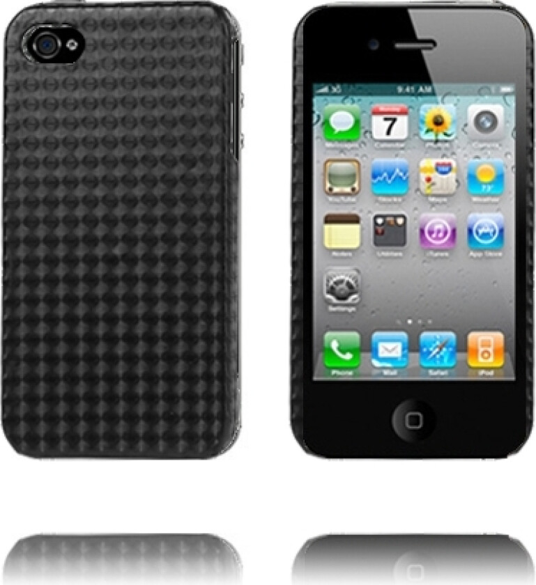 Chess Colors (Sort) iPhone 4/4S Deksel