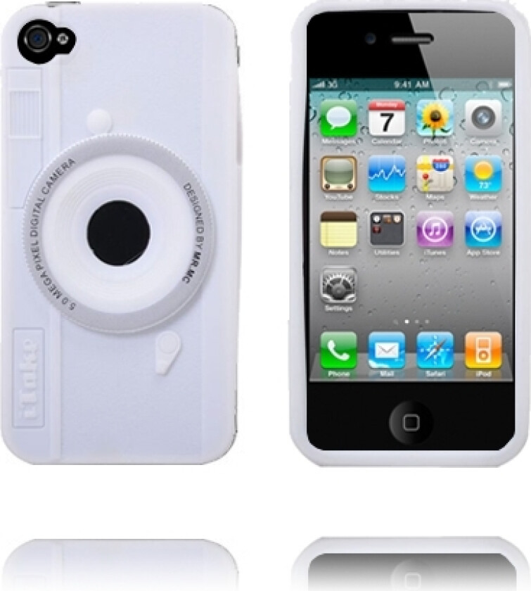 Kamera Deksel (Hvit) iPhone 4 Deksel