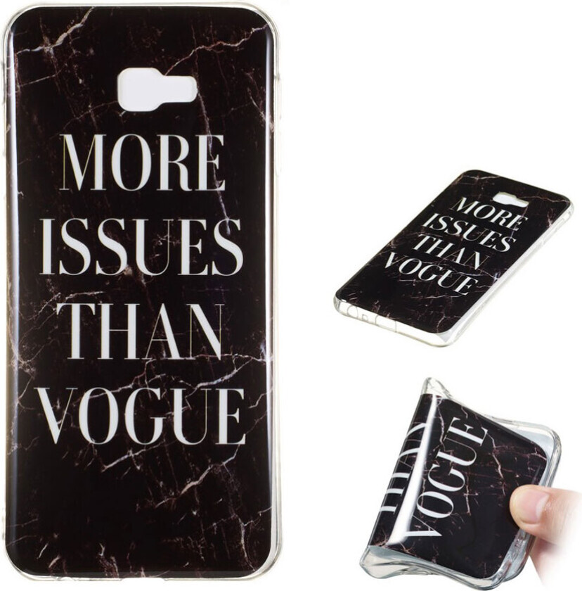 Galaxy J4 Plus beskyttelses deksel av TPU med IMD marmor printet mønster - stil G