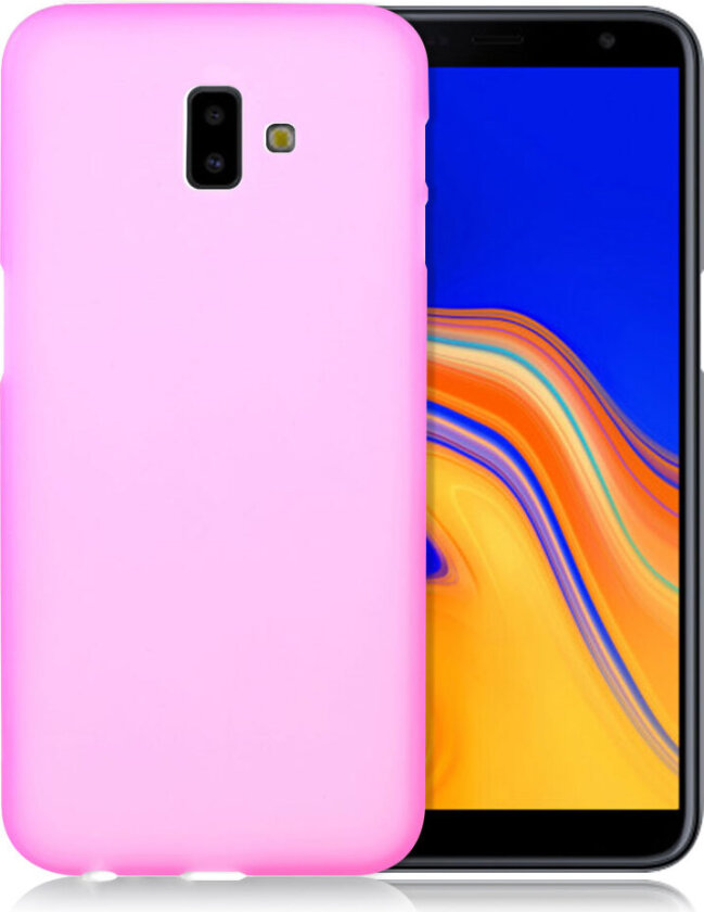 Galaxy J6 Plus beskyttelses deksel av TPU med matt overflate - rose