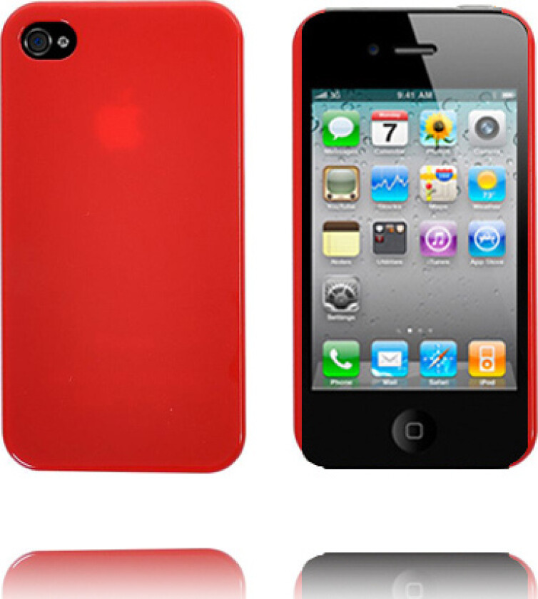 Candy Hard Shell (Rød) iPhone 4S Deksel