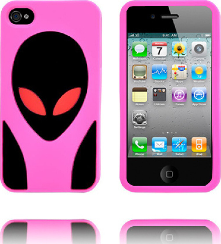 Alien Invasion (Hot Rosa) iPhone 4S Deksel