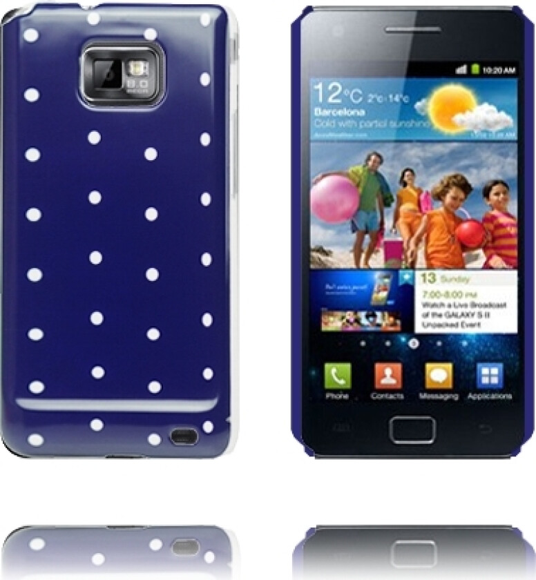 Prikker & Colors (Blå) Samsung Galaxy S2 Deksel