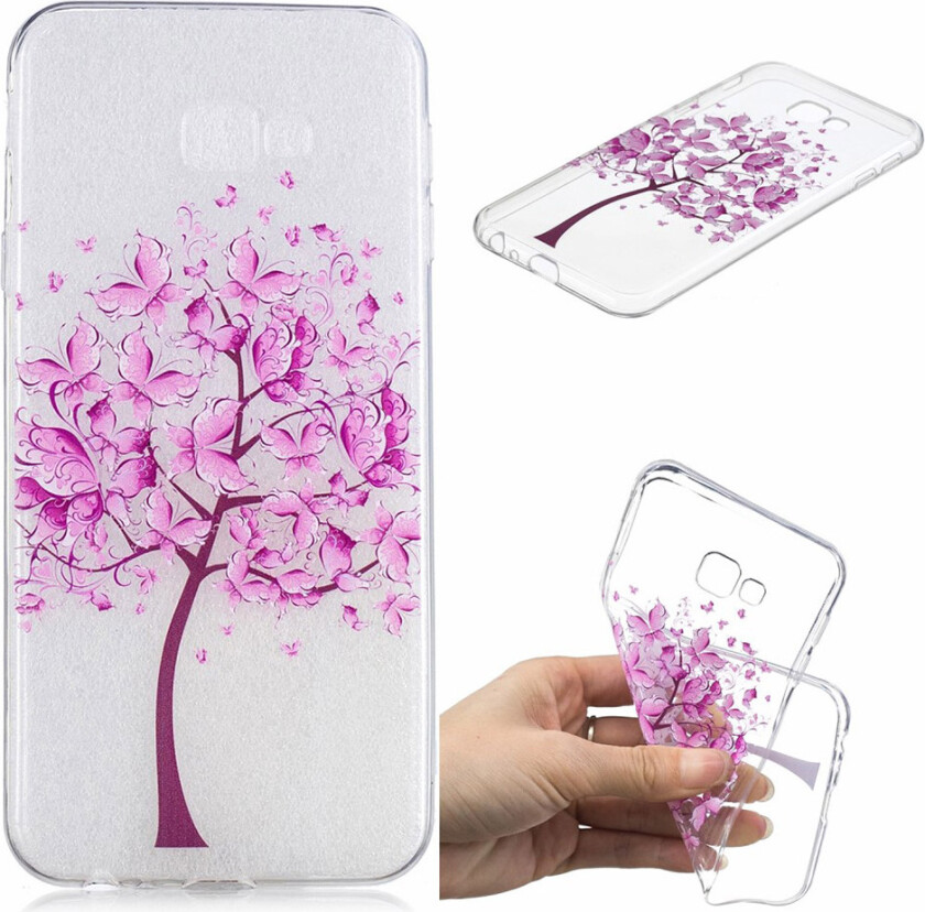 Galaxy J4 Plus beskyttelses deksel av TPU med IMD printet mønster - tre