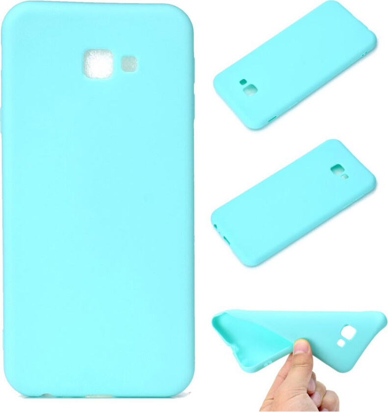 Galaxy J4 Plus beskyttelses deksel av TPU med matt overflate - turkis