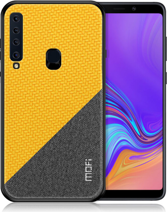 MOFI Samsung Galaxy A9 beskyttelses deksel av hybrid materiale - gul