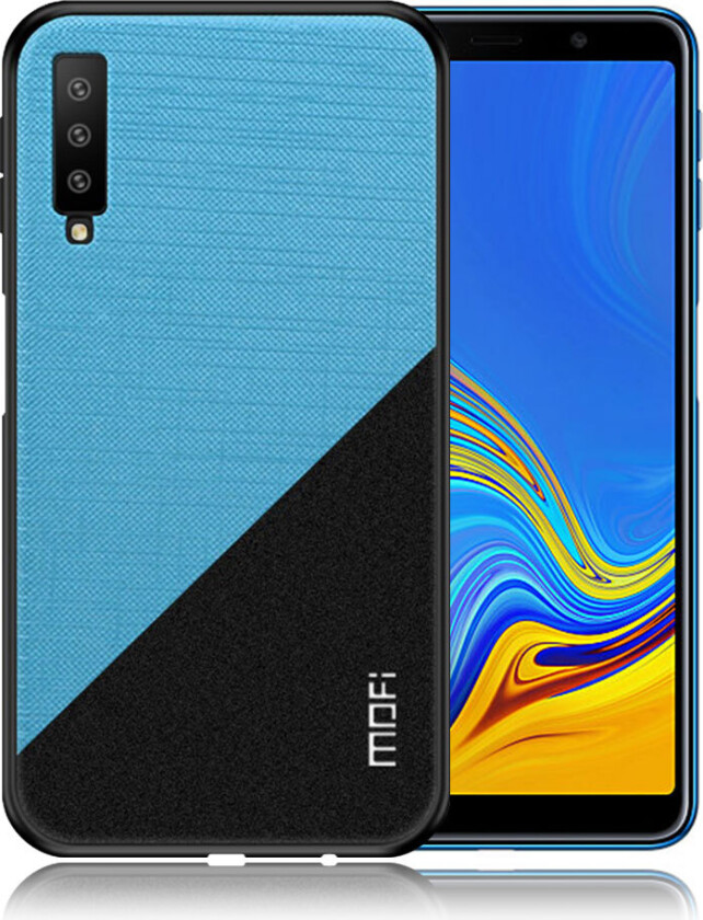 MOFI Samsung Galaxy A7 beskyttelses deksel av hybrid materiale - blå
